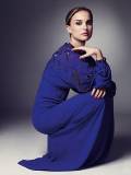 Natalie Portman con vestido azul